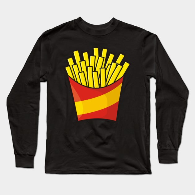 French Fries Icon Long Sleeve T-Shirt by sifis